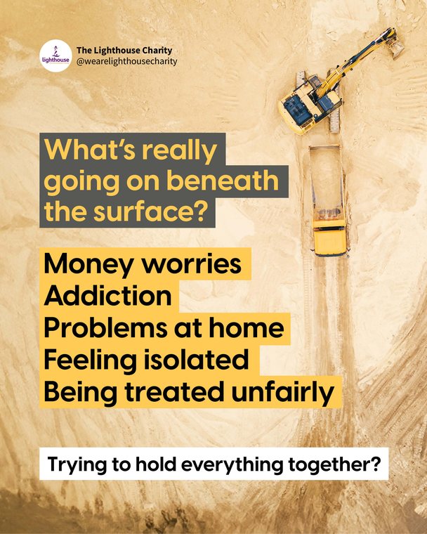 Lighthouse Charity poster — what's really going on beneath the surface?