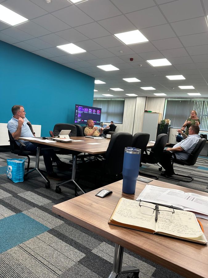 Management meeting at the Sheffield office following Principal Contractor appointment
