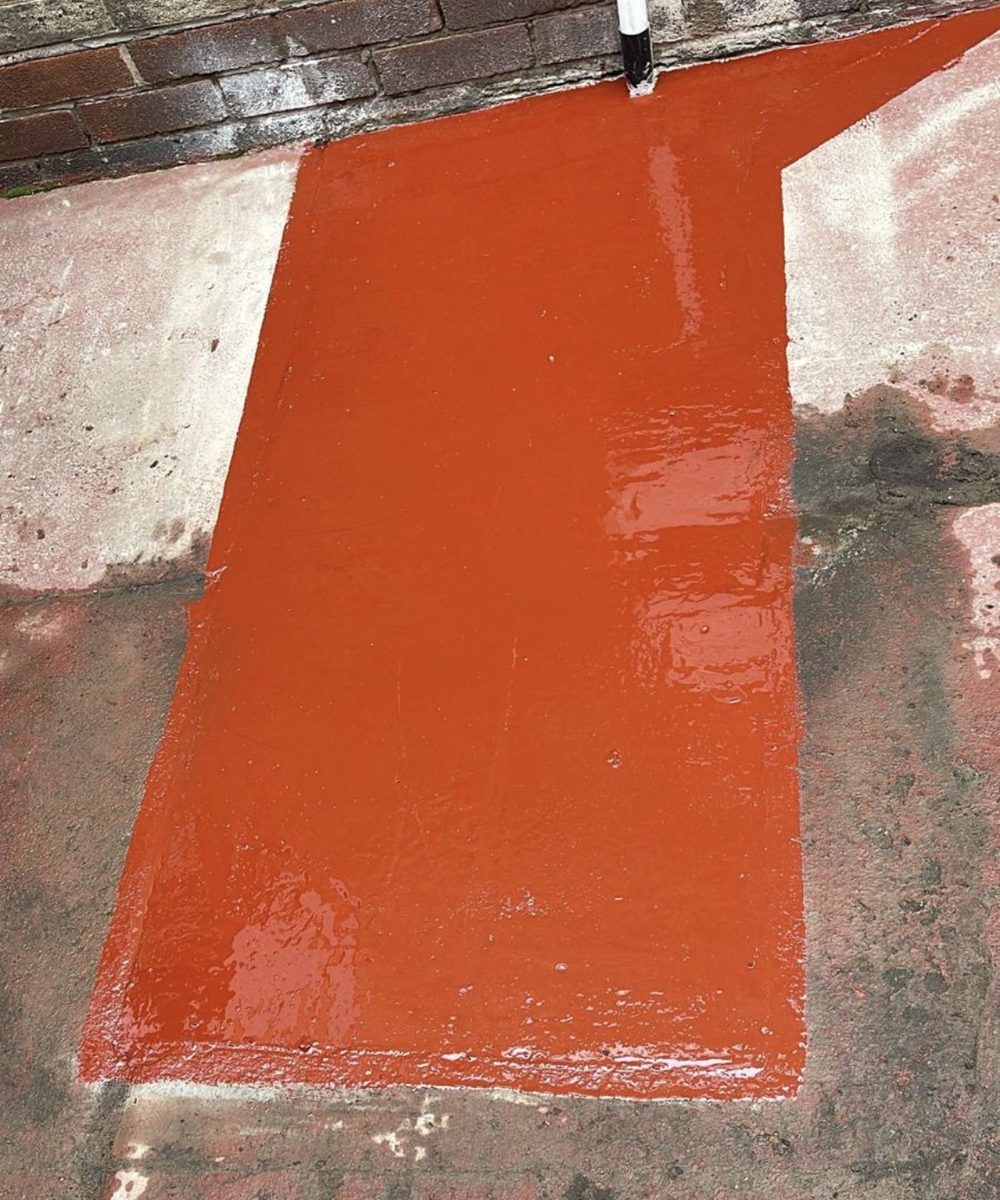Concrete driveway repair, broken out and recast