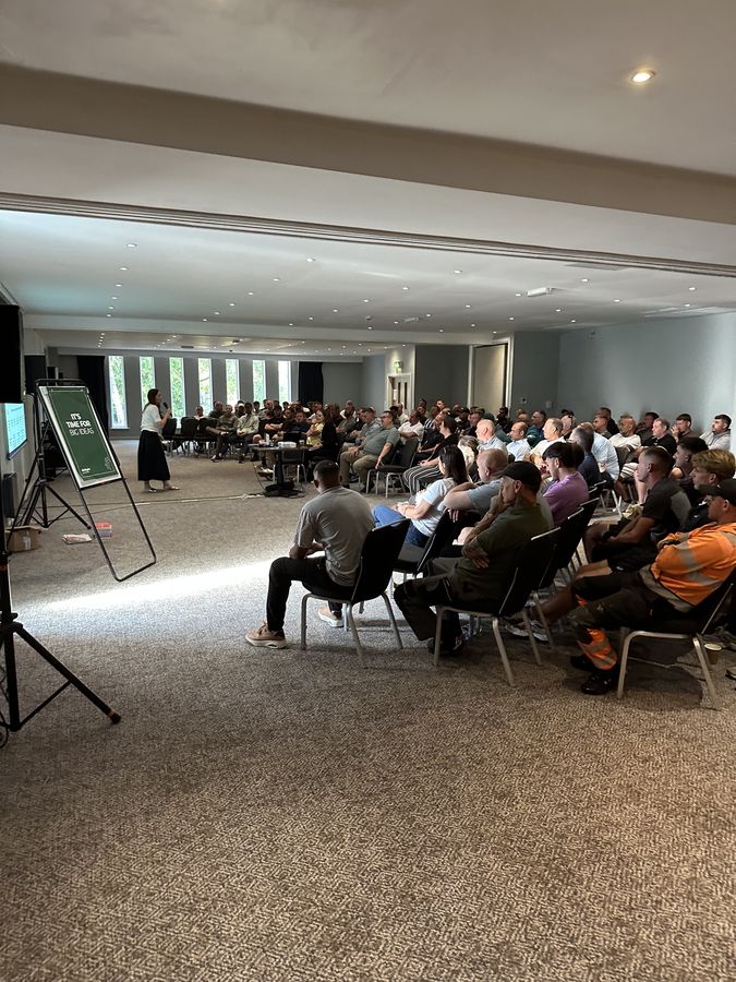 A full room at the Principal Contractor mobilisation day